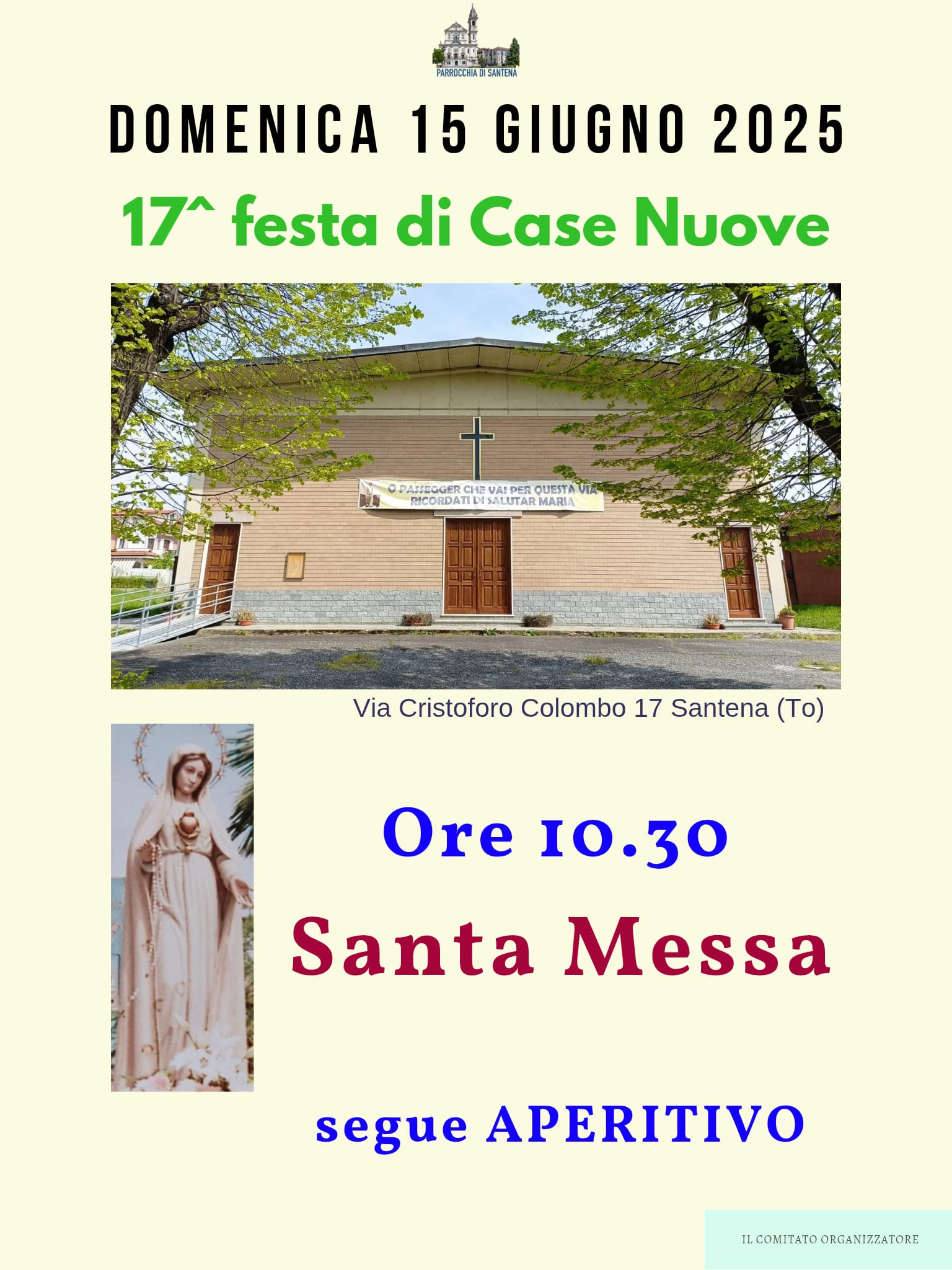 Volantino festa di Case Nuove 2025
