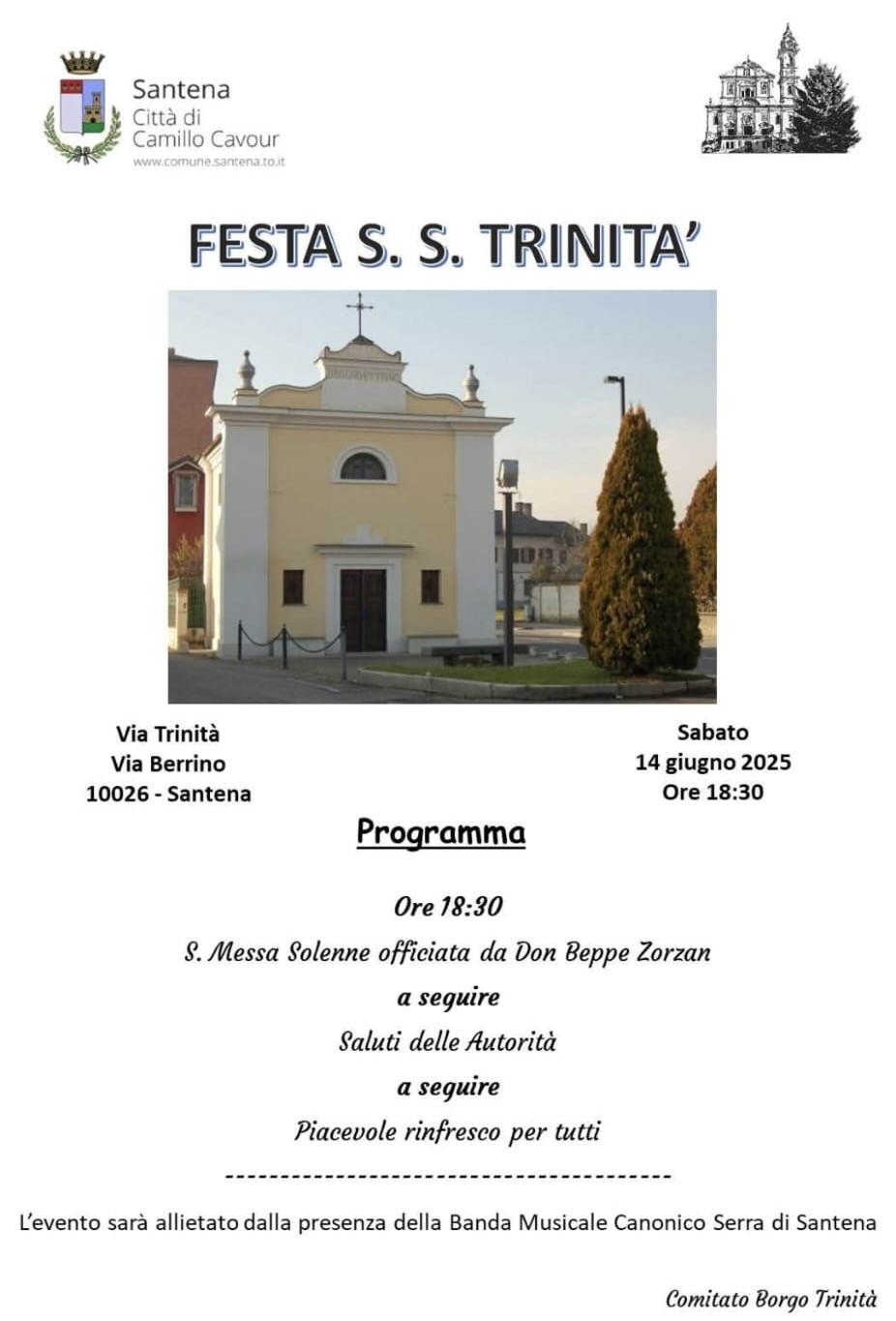 Volantino festa della Trinità 2025