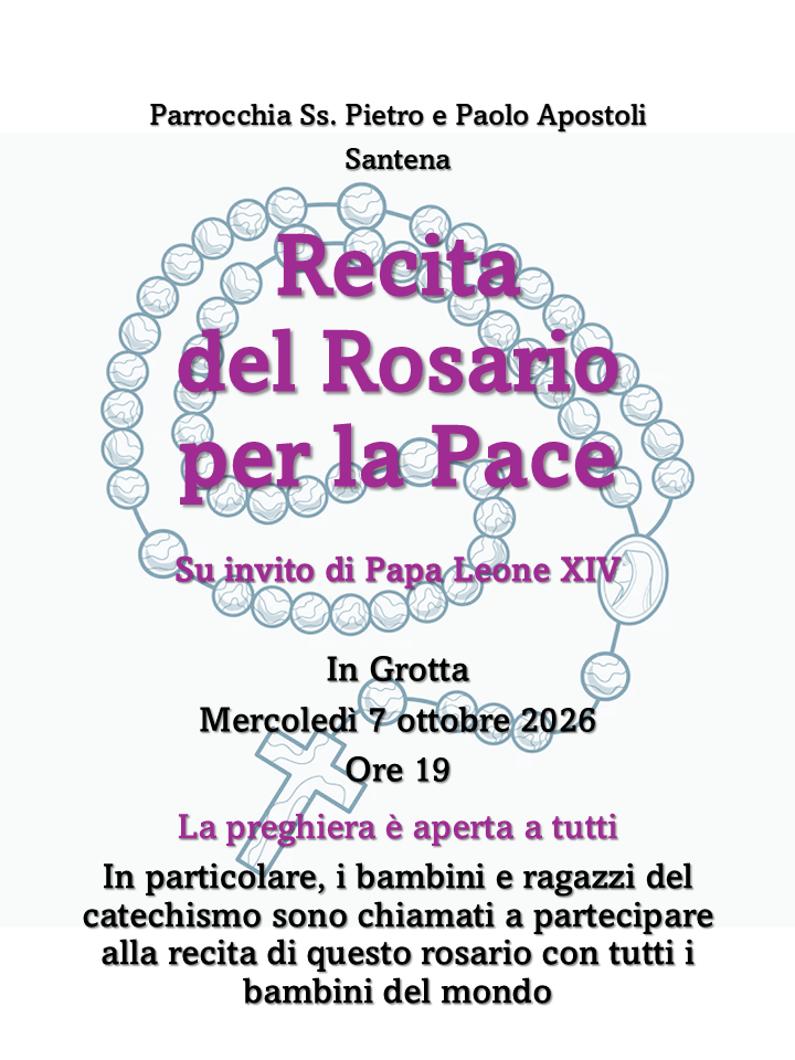 Volantino Rosario della pace 7 ottobre